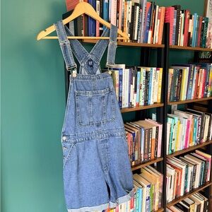 GAP Light Blue Denim Short Overalls